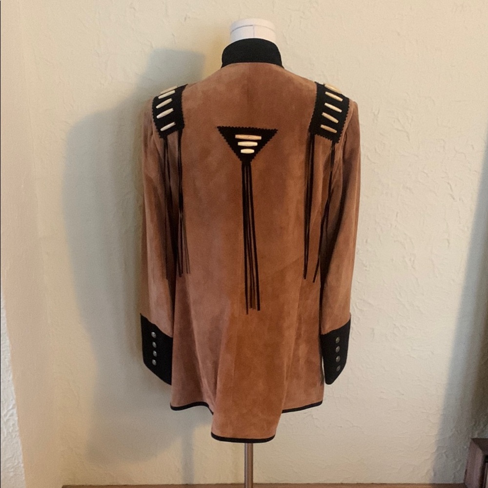 Brown and Black Authentic Suede jacket - Picture 5 of 8